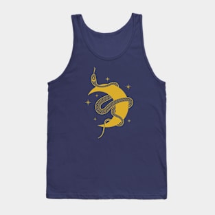 Crescent Moon with Snake Tank Top